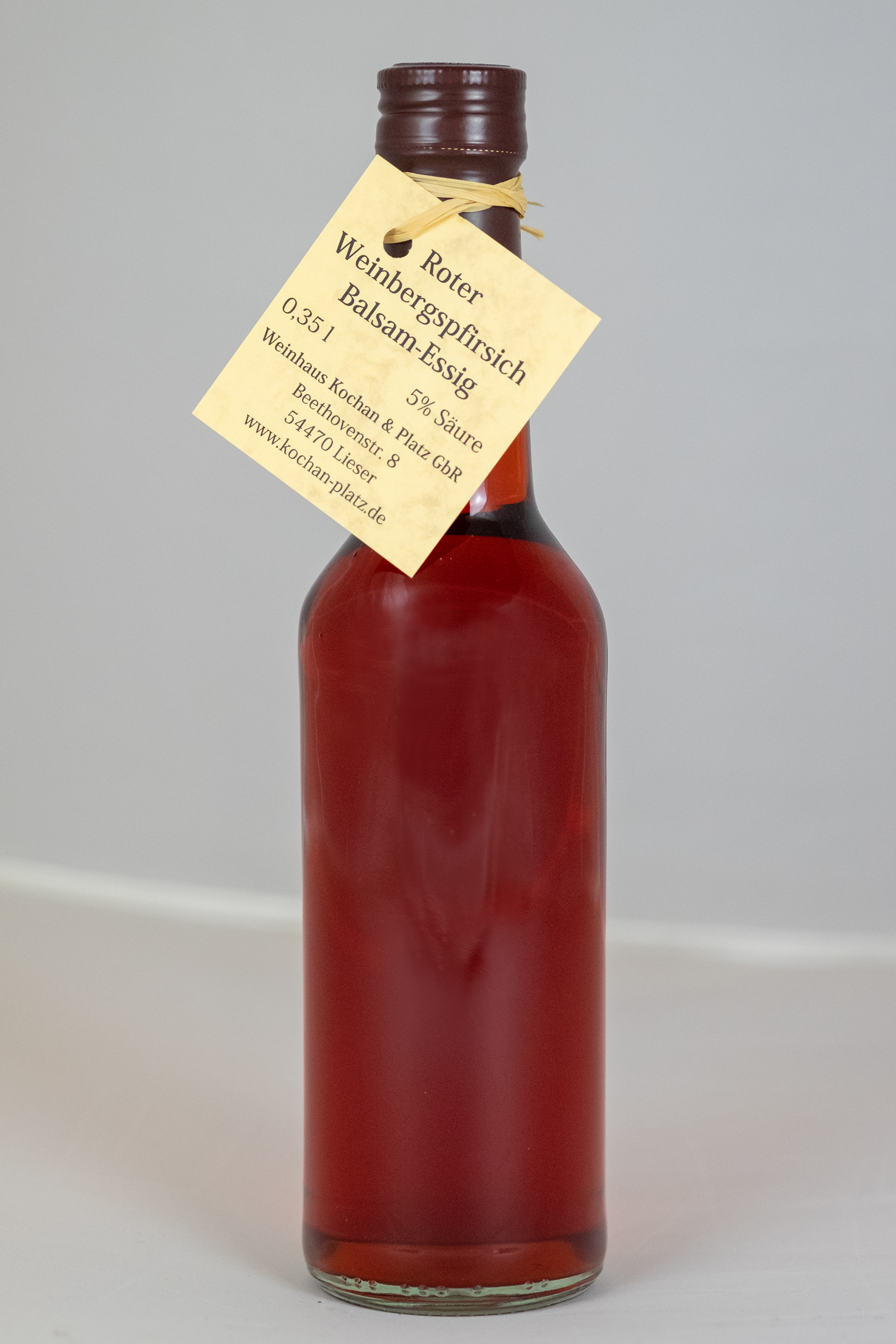Roter Weinbergspfirsich-Balsamessig 